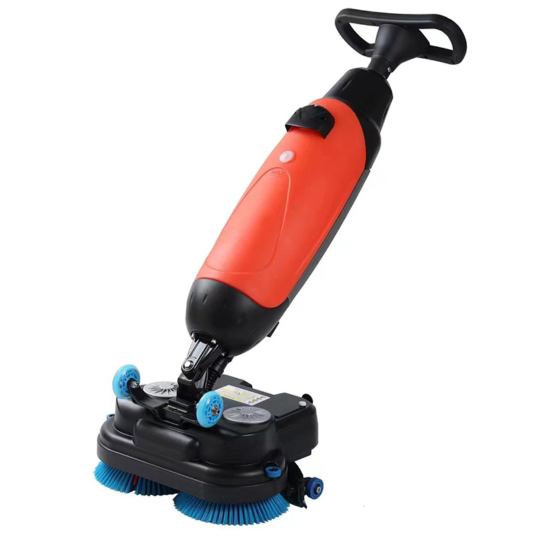 handgeführte Doppelbürsten-Scheuersaugmaschine